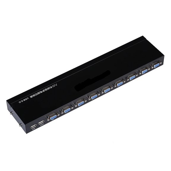 8-Port Desktop KVM Hub, Multi-System Sharing Switch for PC