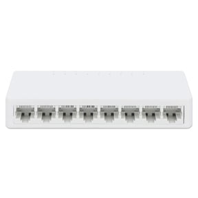 Manhattan 8-Port Ethernet Network Switch | Easy Plug & Play, High-Speed Networking for Home/Office, Energy Efficient, Silent Operation, 3-Year Warranty - 560689
