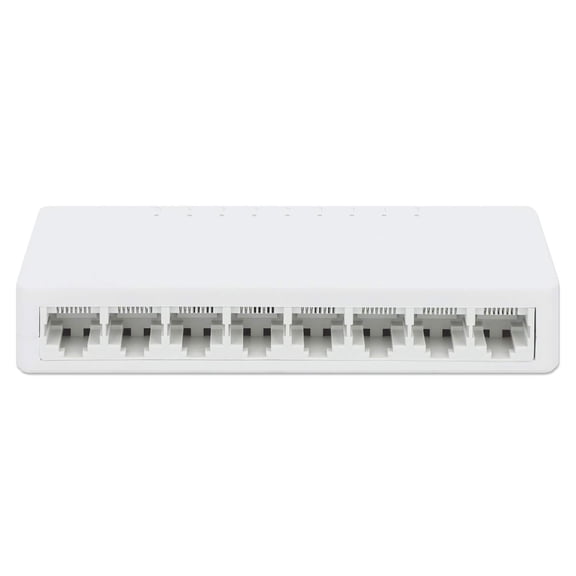 Manhattan 8-Port Ethernet Network Switch | Easy Plug & Play, High-Speed Networking for Home/Office, Energy Efficient, Silent Operation, 3-Year Warranty - 560689