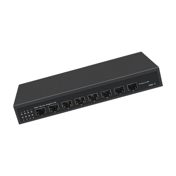 8 Port Fiber Opticals Switching Unmanaged 10Gbps Speed High Throughput Energy Efficient