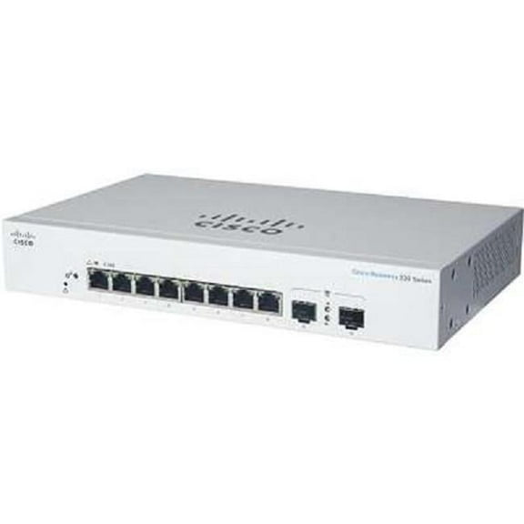 8 Port GE PoE Full PoE Extended PS 2 x 1G SFP Smart Ethernet Smart Switch, White