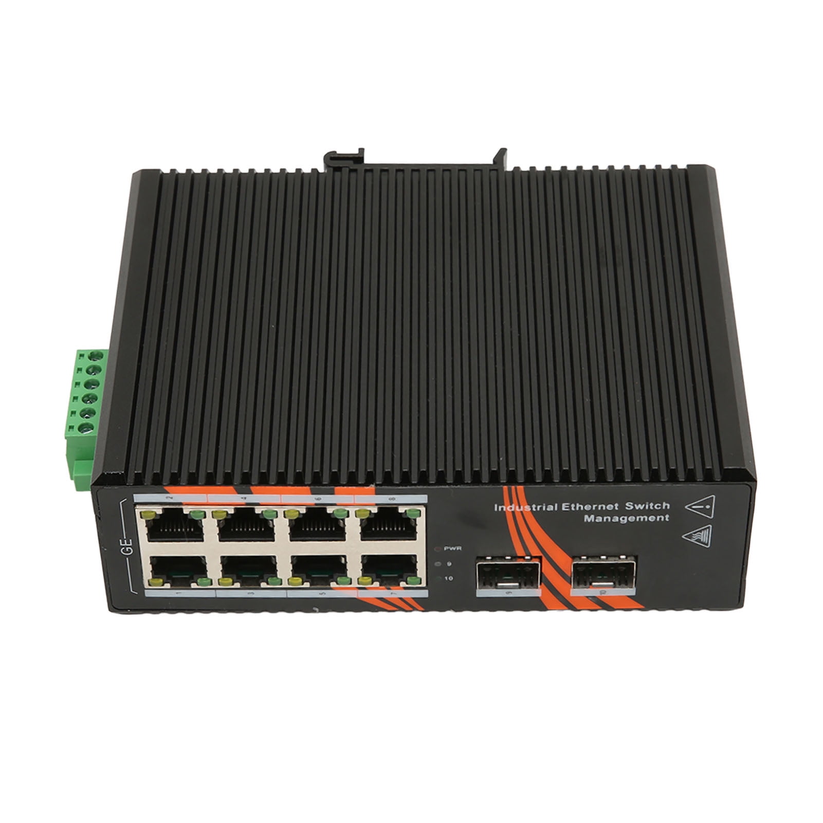 8 Port Gigabit Switch, Home Network Hub DIN Rail Wall Mount