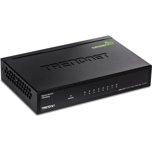 8-Port Gigabit GREENnet Switch, Ethernet Network Switch, TEG-S82G