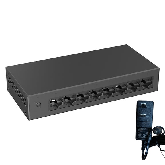 8 Port Gigabit Switches Metal Enclosure Energy Saving Auto Detection Ethernet Splitter For Stable Connection