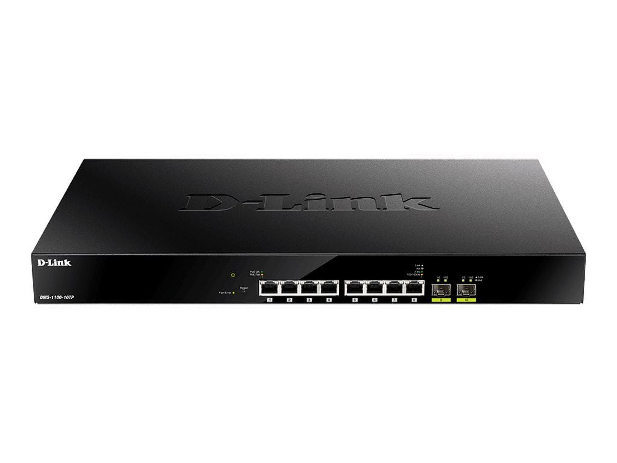 8-Port Multi-Gigabit Ethernet Smart Managed PoE Switch with 2 10GbE SFP+ ports