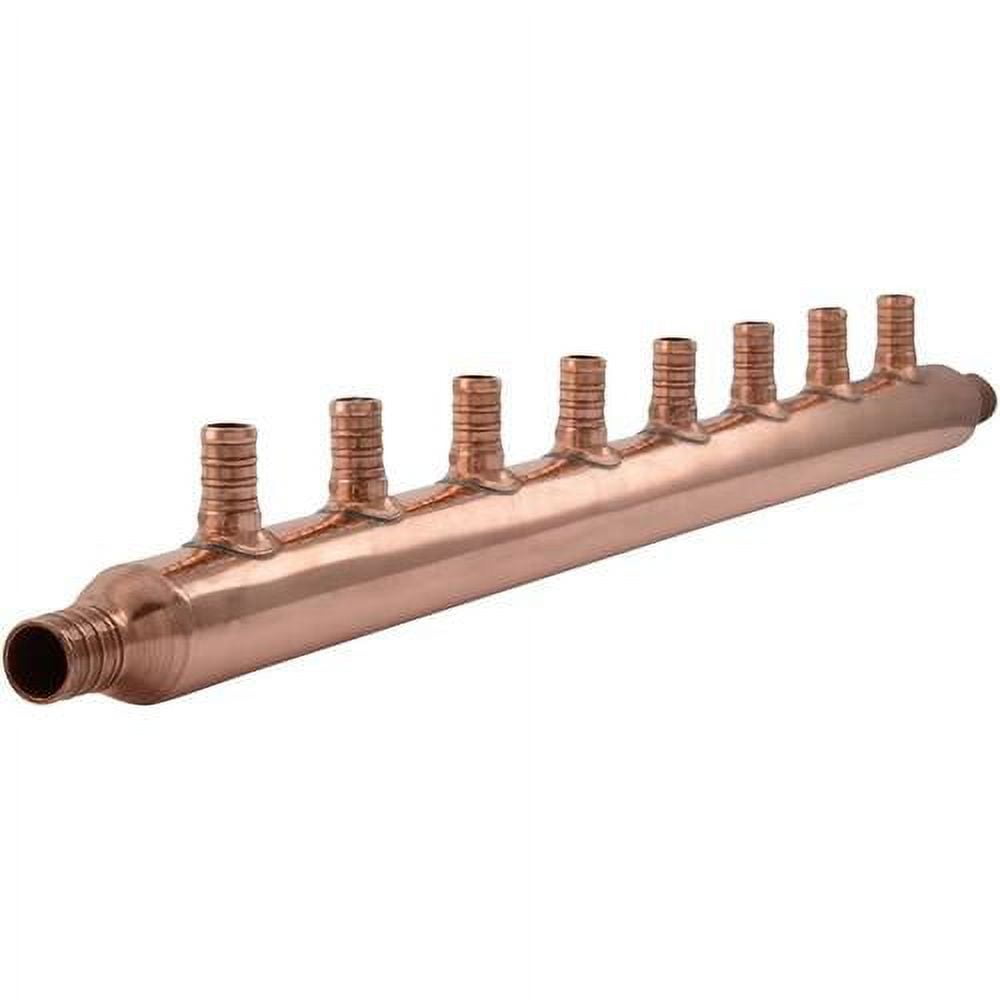 8 Port Open Crimp Copper MultiPort Tee, Plumbing Fittings, PEX Pipe