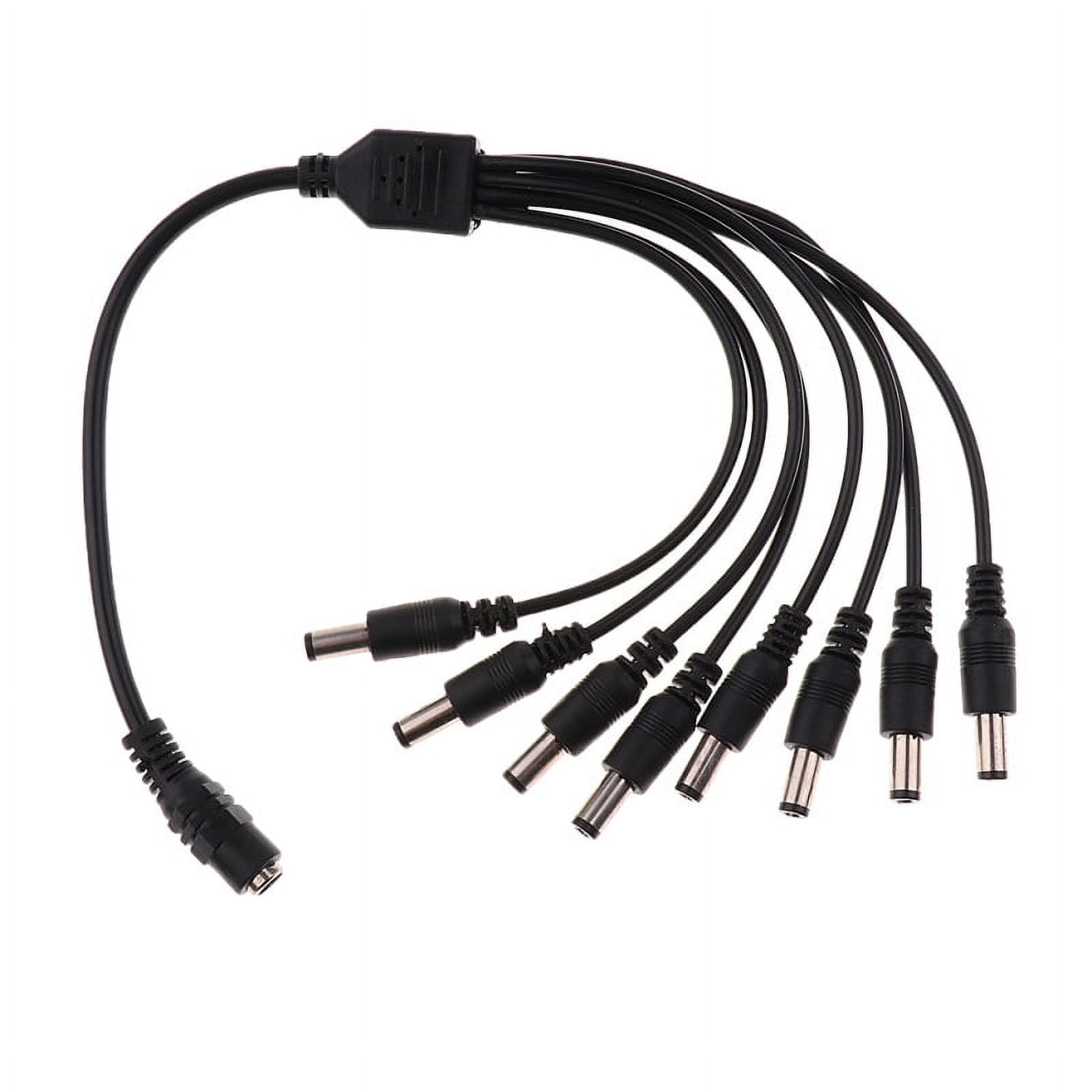8 Port Splitter Cable DC 12V Power Supply Adapter Cable
