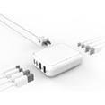 thumbnail interactive-video image 1 of 8-Port USB C Charger Station, Multi-Device Fast Charging Hub with USB C & USB A Ports, Portable Travel Charger Compatible with iPhone, iPad, and More, 1 of 8