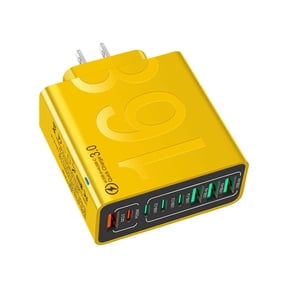 8-Port USB Charger Station with 4 USB-C & 4 USB-A Ports, Smart Fast Charging Hub for Multiple Devices, Compatible with iPhone Android Tablet Smartwatch, Office Home Travel Accessories