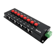 8 Ports 12 - 48V DC Input Passive POE Injector with Switch ON/OFF Capability