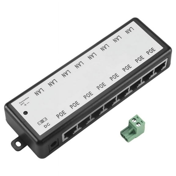 8 Ports Poe Injector Poe Splitter for Cctv Network Poe Camera