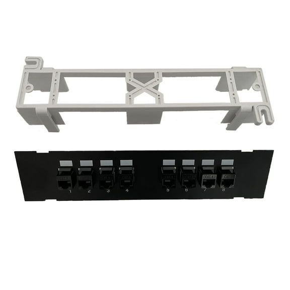 8 Ports Rj45 Cat6 Keystone Coupler Wall Mount Networking Bracket Network Coupler