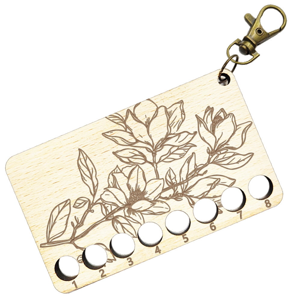 8-Position Wood Embroidery Thread Storage Trays Laser Cut Thread Spool ...