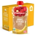 thumbnail image 1 of (8 Pouches) Happy Baby Organics Baby Food, Bananas, Raspberries & Oats, 4 Oz, 1 of 9