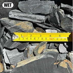 8 Pounds of Dragon Scales Slate Rocks 1" to 4" Size, Stones Gravel Pebbles for Landscaping, Terrariums, Aquariums, Gardens, Pond Water Features, Flower Beds, Pots, Decorative Walkways, Bonsai, Crafts