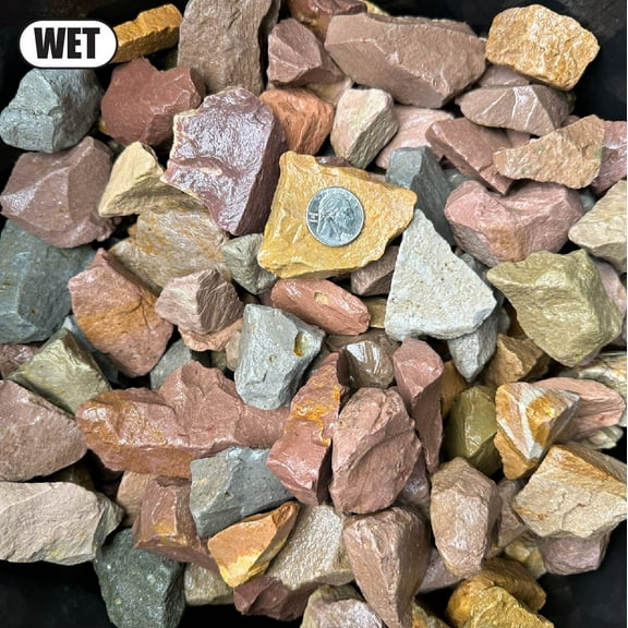 8 Pounds of Mojave Sunset Rocks 1" to 3" Size, Stones Gravel Pebbles for Landscaping, Terrariums, Aquariums, Gardens, Pond Water Features, Flower Beds, Pots, Decorative Walkways, Bonsai, Crafts