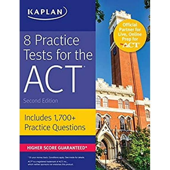 Pre-Owned Kaplan Test Prep: 8 Practice Tests for the ACT: Includes 1,728 Practice Questions (Paperback)