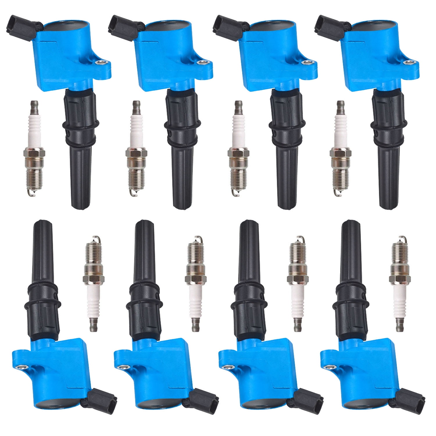 8 Pack Spark Plugs & Ignition Coils DG508 For Ford F150 Lincoln 4.6L 5