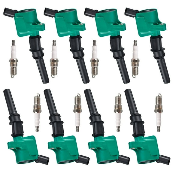 8 Professional Ignition Coils and 8 Platinum Spark Plug Compatible with Ford F-150 Expedition FD503 Fits select: 1998-2003 FORD F150, 2002-2004 FORD EXPEDITION EDDIE BAUER