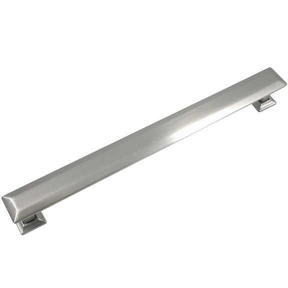 8" Pull with Back Plate - Poise - Satin Nickel