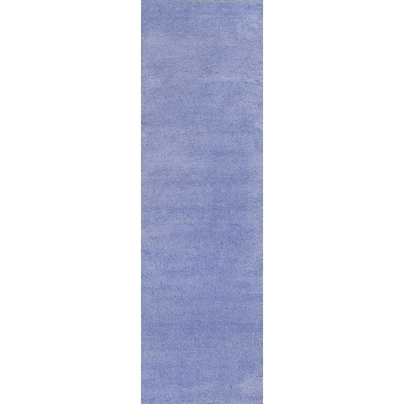8' Purple Indoor Shag Runner Rug