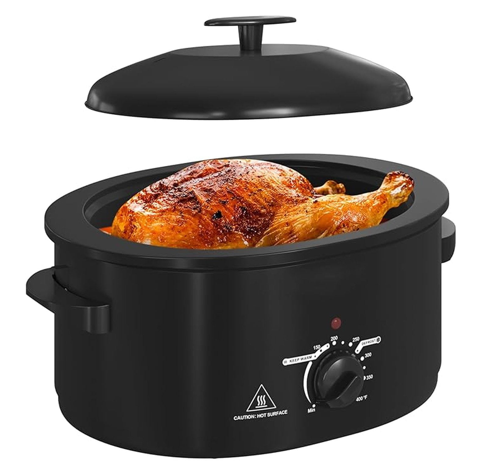 8 QT Electric Roaster Oven with Self-Basting Lid, Turkey Roaster Oven ...