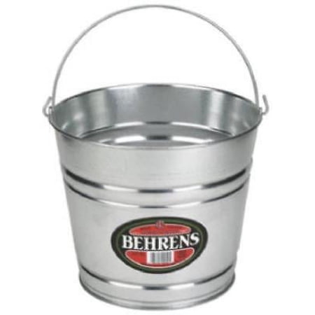 8 QT Galvanized Sheet Steel Water Pail Galvanized Carrying Bail Only One