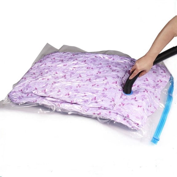 QQbed Vacuum Storage Bags Space Saver for Clothes and Bedding, Extra Large 36 x 28 in with Zipper Seal, 8 Pack