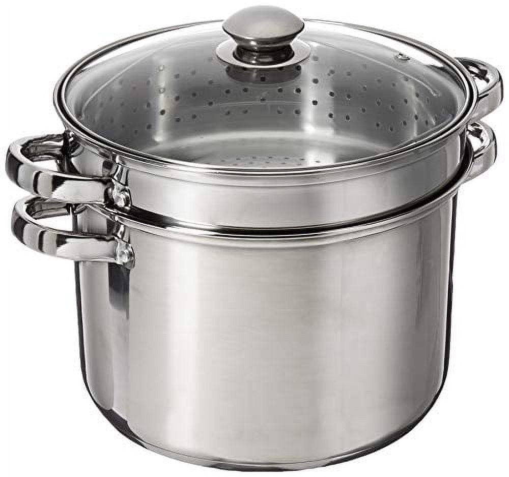 4PCs Large Stainless Steel Catering Deep Stock Soup Boiling Pot Stock Pots  Set.