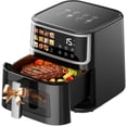 thumbnail image 1 of Air Fryer, LED Digital Color Display with Easy-View Window, 9QT for 4-6 People, 1700W Powerful Heating, Nonstick & Dishwasher Safe Frying Basket, 85% Less Oil, 1 of 9