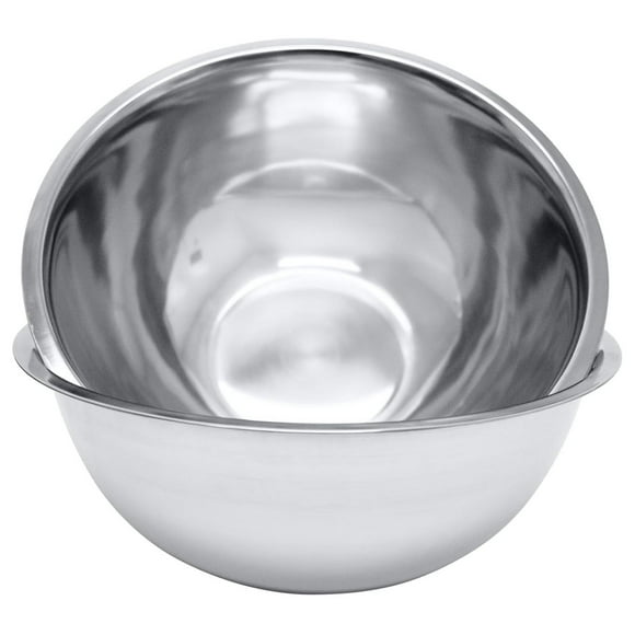 8 Quart, Set of 2, Mixing Bowls, Stainless Steel, Professional Chef, Kitchen, 13.25 Inches Diameter, Flat Base
