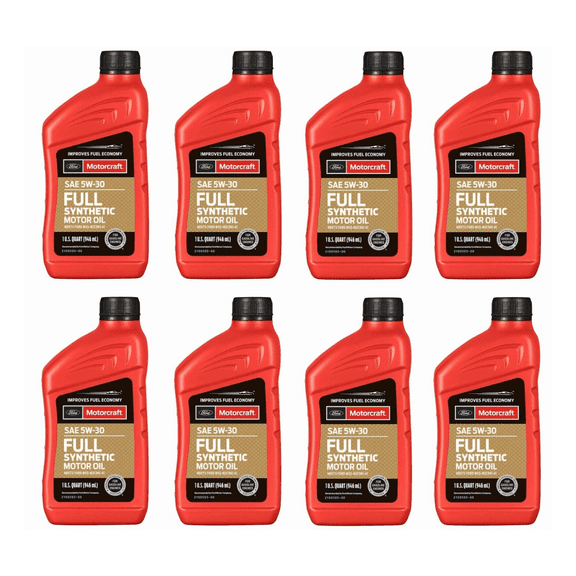 8 Quarts Engine Motor Oil OEM FORD MOTORCRAFT Full Synthetic SAE 5W-30 MPN #XO5W30QFS