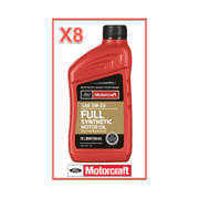 8 Quarts Full Synthetic Engine Motor Oil OEM Ford Motorcraft SAE 5W-20 MPN XO-5W20-Q1FS