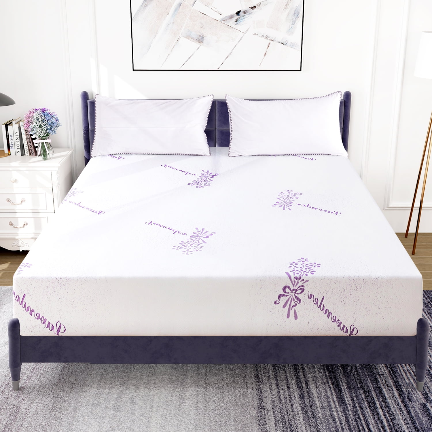 8" Queen Mattress Bed in a Box,Cooling Memory Foam Mattress for