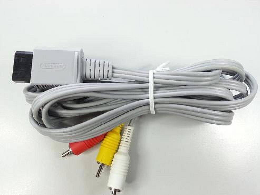 Nintendo Wii 8-Foot RVL-009 Stereo A/V Cable - RCA Audio Nintendo Wii 8-Foot RVL-009 Stereo A/V Cable - RCA Audio