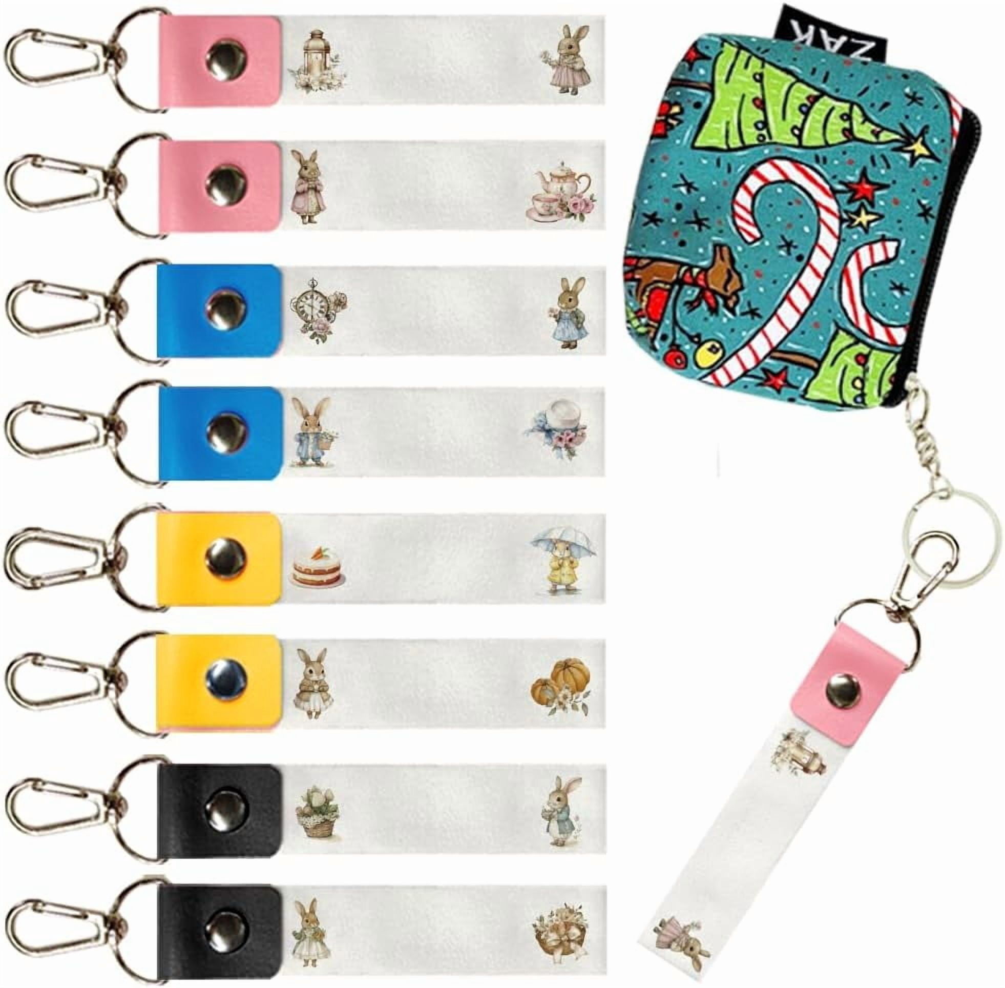 8 Rabbit Theme Personalized Name Tags Hooks 5.1x0.8 Inch ID Tags Labels ...