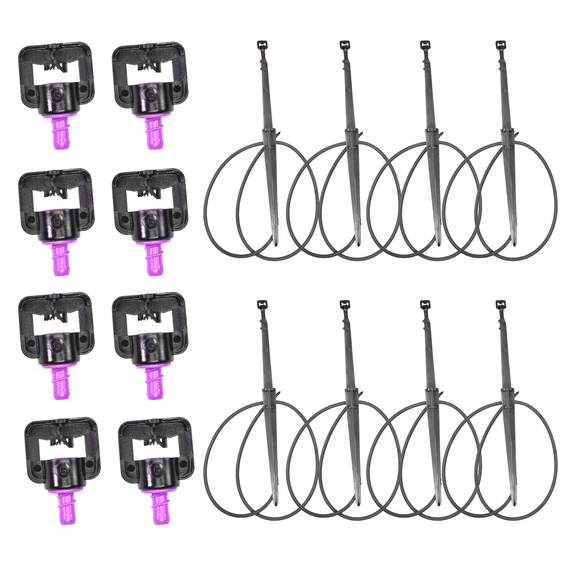 8 Rain Bird Bowsmith Microsprinkler 1416ft Micro Spray #45-G Fan-Jet Wraparound