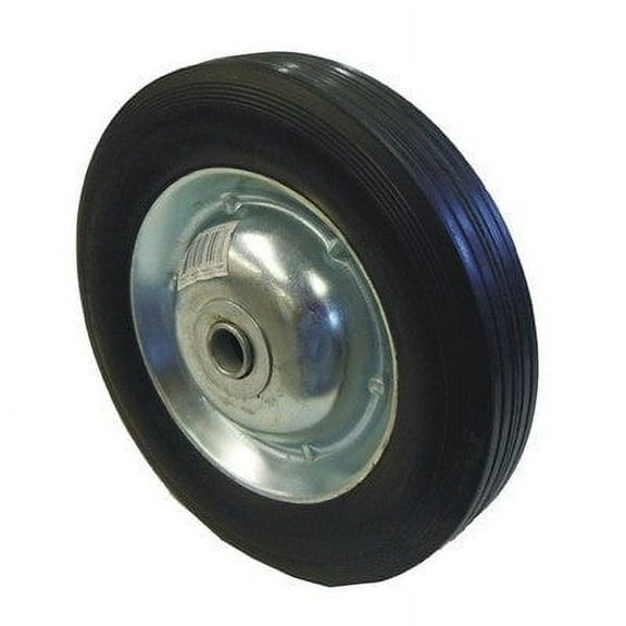 8" Replacement Solid Hard Rubber Tire Wheel and Rim for Dolly Hand Cart