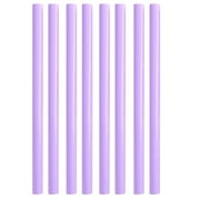 8 Reusable Boba Straws and Smoothie Straws - Multi-coloured Extra Large Reusable Straws for Bubble Tea Tapioca, Boba Pearls - Light Purple