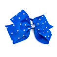 thumbnail image 1 of GOGIRL! USA Rhinestone Studded Hair Bows, Blue, for All Ages, 1 of 2