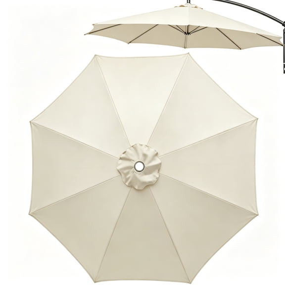 8 Ribs Umbrella Replacement Canopy - Sturdy and Durable,Multiple Sizes for Patio, Offset Cantilever & Market Shades