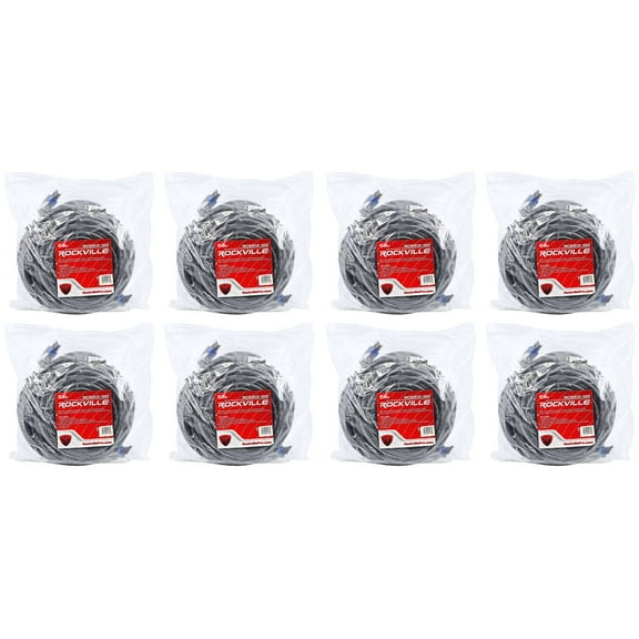 8 Rockville RCSS12100 100' 12 AWG 100% Copper Speakon to Speakon Speaker Cable