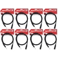 thumbnail image 1 of 8 Rockville RCXMB6-B Black 6' Male REAN XLR to 1/4'' TRS Balanced Cables, 1 of 2