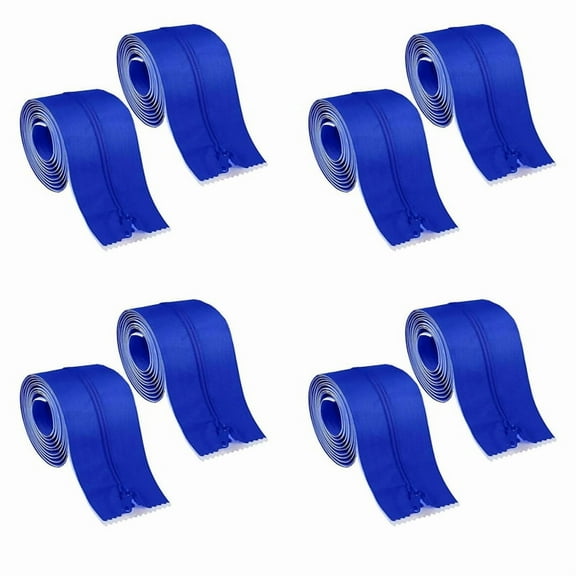 8 Roll Heavy Duty Zipper Dust Barrier Zipper 3 Inch X 7 Ft Construction Zipper Self Adhesive Zipper Used for Greenhouse