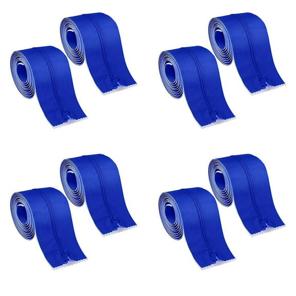 8 Roll Heavy Duty Zipper Dust Barrier Zipper 3 Inch X 7 Ft Construction Zipper Self Adhesive Zipper Used for Greenhouse
