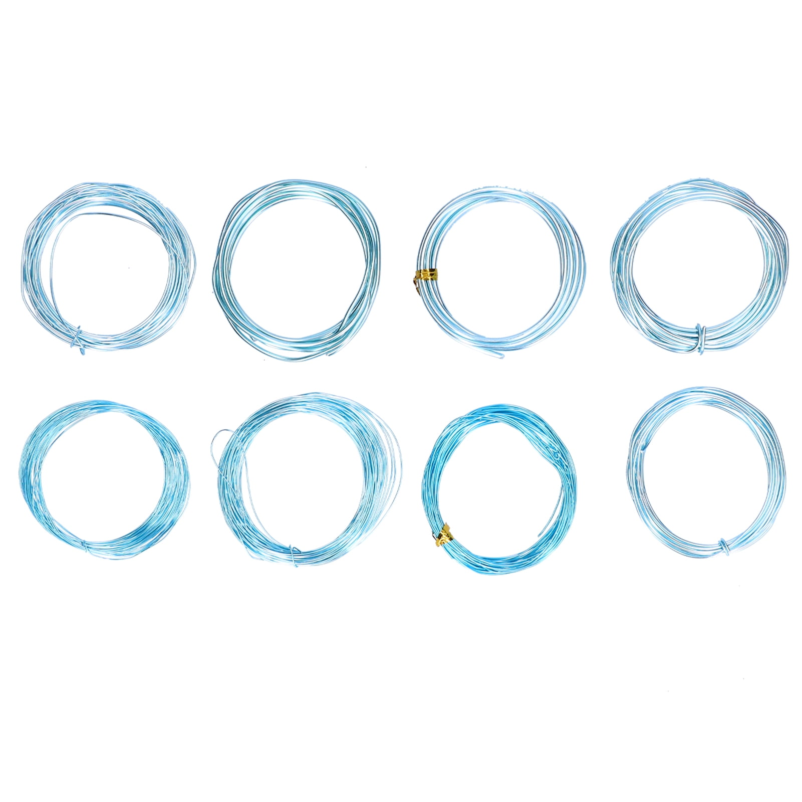 8 Rolls 0.63mm Aluminum Craft Wire Jewelry Beading Wire Craft Making