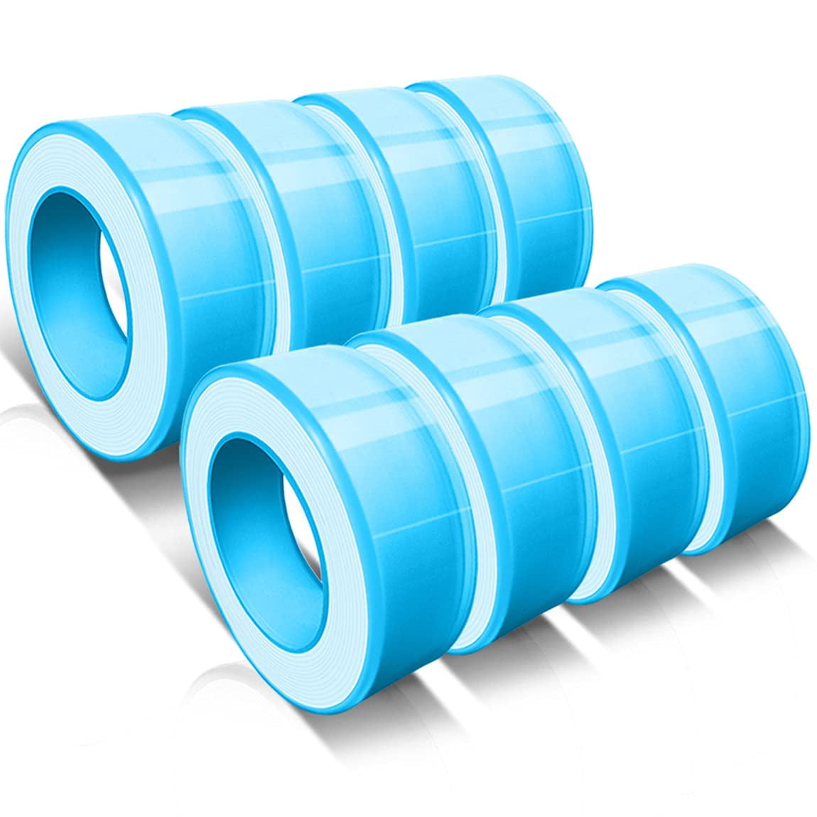 8 Rolls 19mm*16m Teflon Tape,Thicker and Higher Density for Plumbers