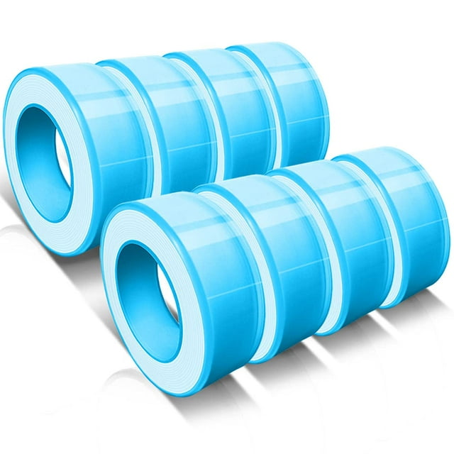 8 Rolls 19mm*16m Teflon Tape,Thicker and Higher Density for Plumbers