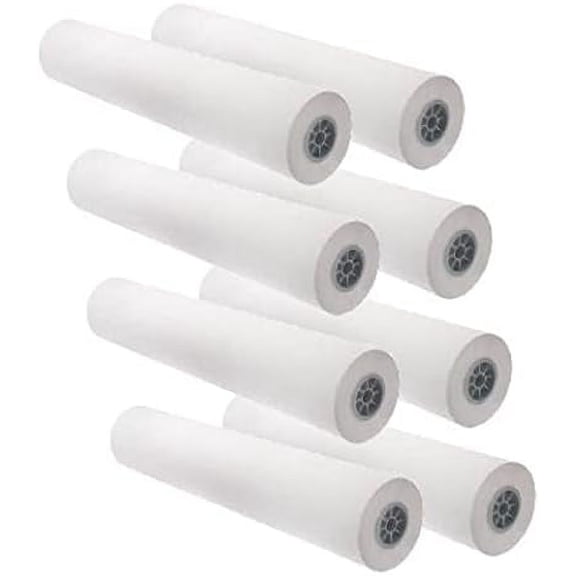 8 Rolls 24" X 150' 24-Inch X 150 Foot 20lb Bond Paper 2" Core$$Office