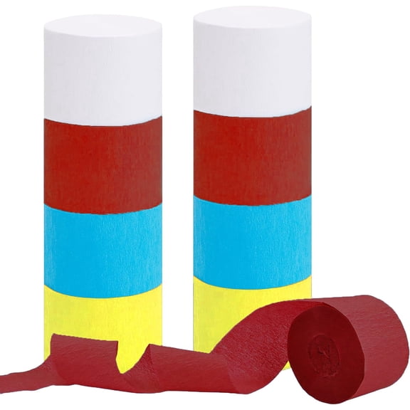 Unbranded Party Streamers, All-Occasion Crepe Paper, Multicolor, 8 Count